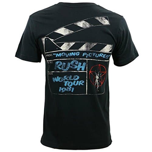 Cyberteez Rush Moving Pictures 1981 Tour T-Shirt (2XL) Black