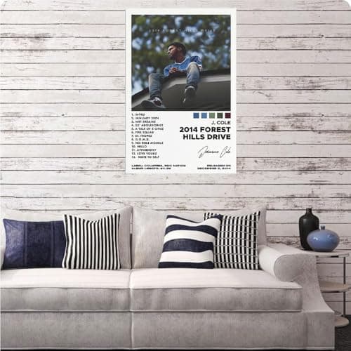 eksent Canvas Poster 2014 Forest Hills Drive Music Album Cover Poster for Room Aesthetic Canvas Art Posters Unframe 12x18inch(30x45cm)