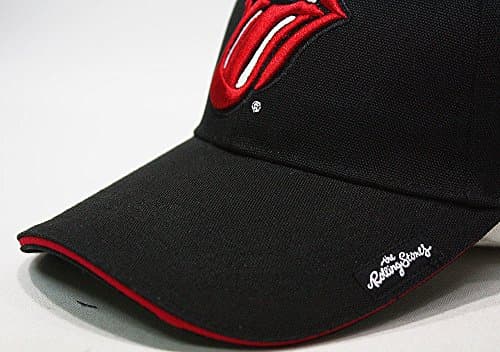 Rolling Stones Official Classic Tongue Baseball Cap Black, Black, One Size