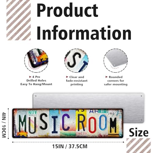 Music Gifts Posters Room Decor Y2K– Country Music Band Vinyl Merch Wall Street Signs for Bedroom – Grunge Aesthetic Rock Musical Wall Art & Guitar Accessories