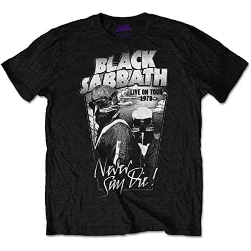 Black Sabbath Men's Never Say Die T-Shirt XX-Large Black