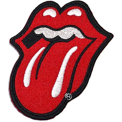 Rolling Stones The Patch Classic Tongue Logo Large Cut Out Official Iron on Accessory Size