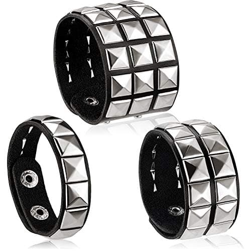Hicarer Spiked Studded Bracelet Review – 3-Piece Punk Leather Set Tested
