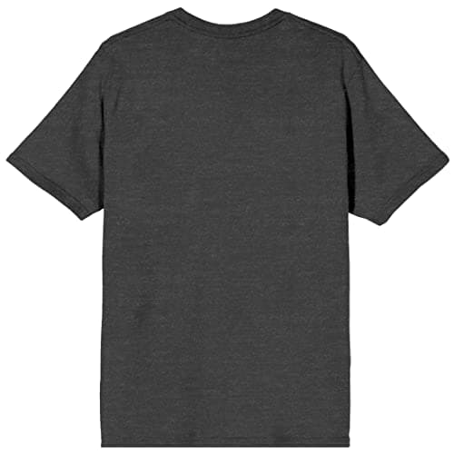 Led Zeppelin U.S. Tour 1975 Crew Neck Short Sleeve Charcoal Heather Men's T-Shirt-XL