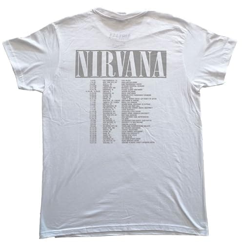 Nirvana in Utero Tour Official Tee T-Shirt Mens Unisex (X-Large) White