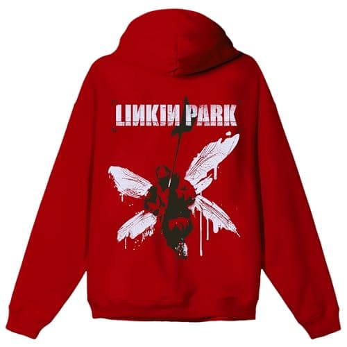 Linkin Park Hybrid Theory Hoodie, Cardinal Red, XX-Large