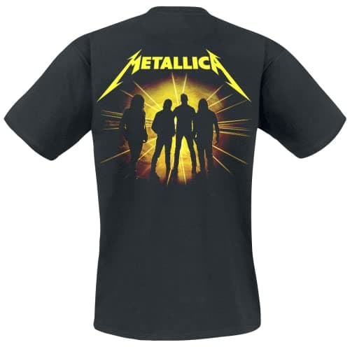 Metallica T Shirt M72 Strobes Band Logo Official Mens Black Size M