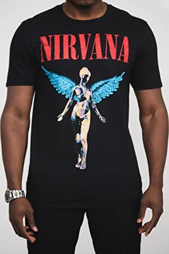 Nirvana Angelic Slim Fit T-Shirt Black