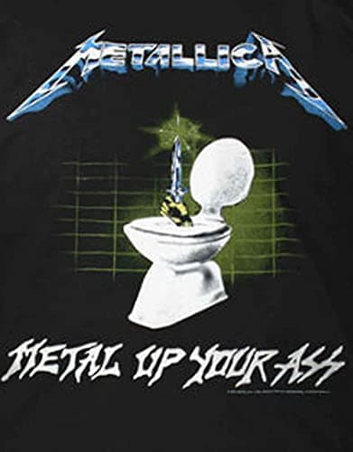 Metallica Unisex T-Shirt: Metal Up Your Ass (Back Print) - Medium