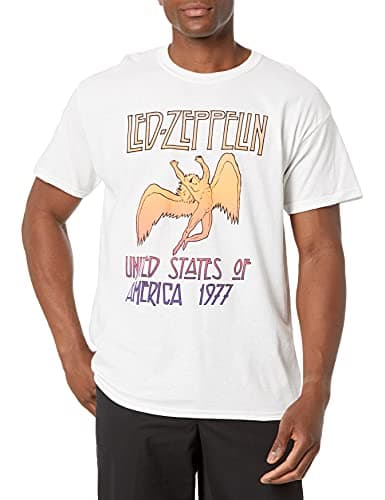Led Zeppelin 1977 Tour Orange Colorfade T-shirt – Recension 2025