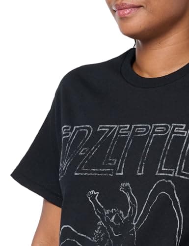 Led Zeppelin Icarus 1977 Tee, Black, Medium